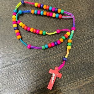 Colorful Wooden Rosary